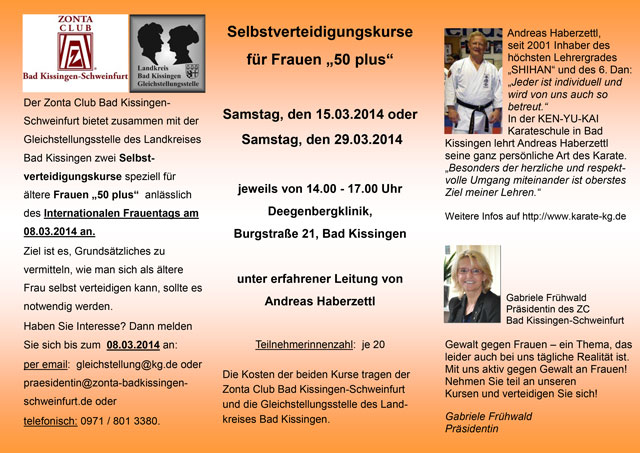 Selbstverteidigungskurs 2014 Seite 2